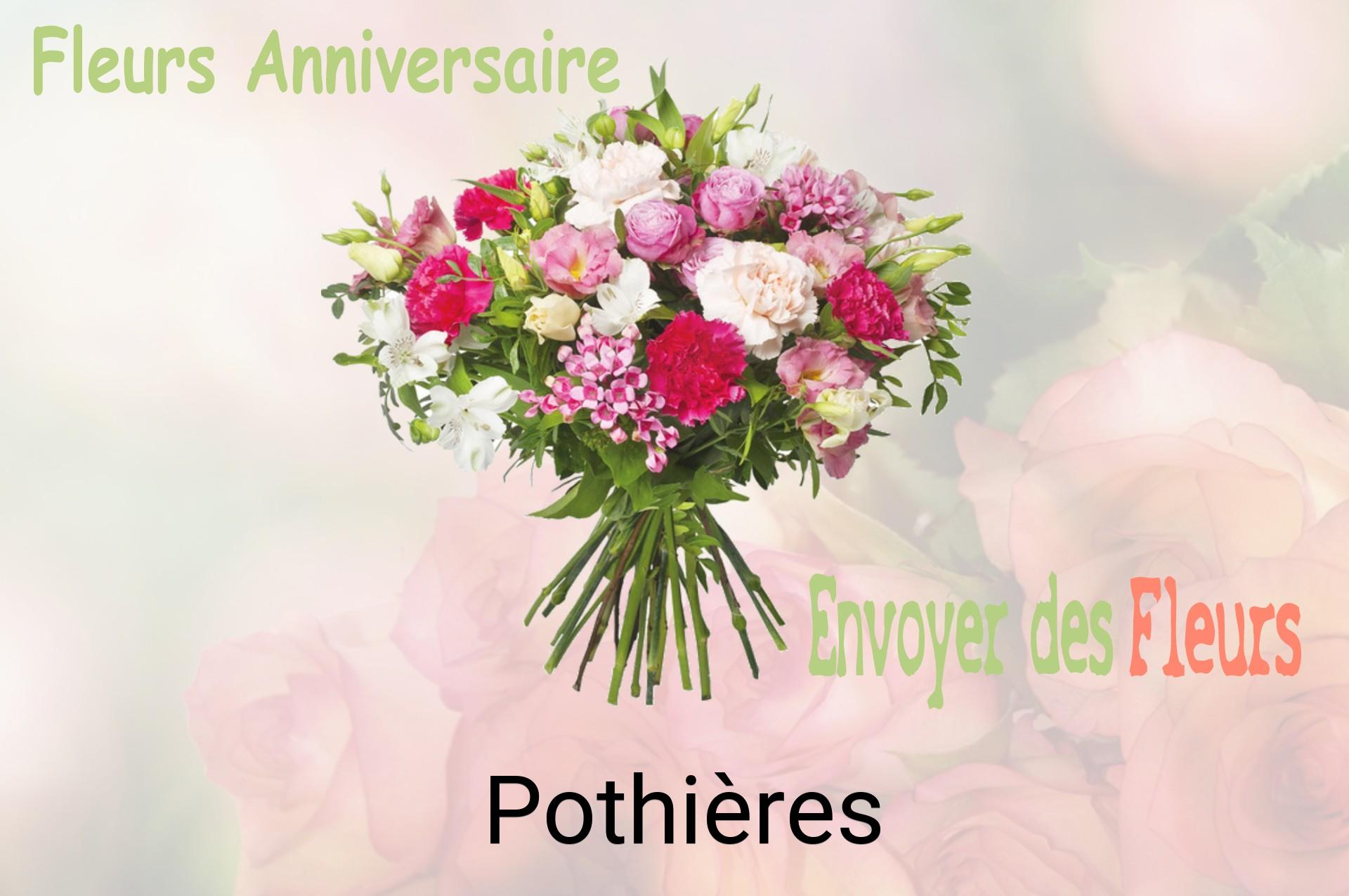 Bouquet de fleurs d’anniversaire livré à Pothières